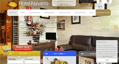 Desktop Screenshot of hotelnavarro.es