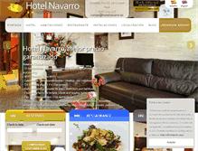 Tablet Screenshot of hotelnavarro.es